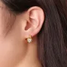 Gold Ohrringe mit Zirkonia