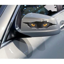 3D peeking cat eyes - vinyl car sticker - waterproofStickers