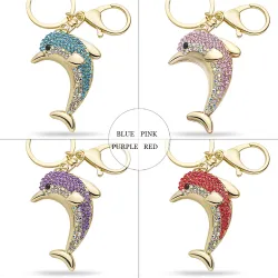 Crystal dolphin - keyringKeyrings