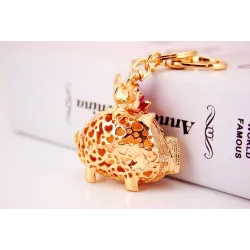 Crystal pig keychainKeyrings
