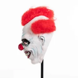 Angry clown full face latex mask - Halloween - party - carnaval