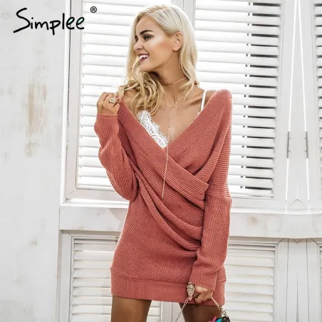 Sexy Cross Strickpullover