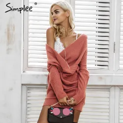 Sexy Cross Strickpullover