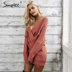 Sexy Cross Strickpullover