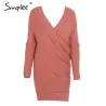 Sexy Cross Knitting Sweater PulloverHoodies & Jumpers