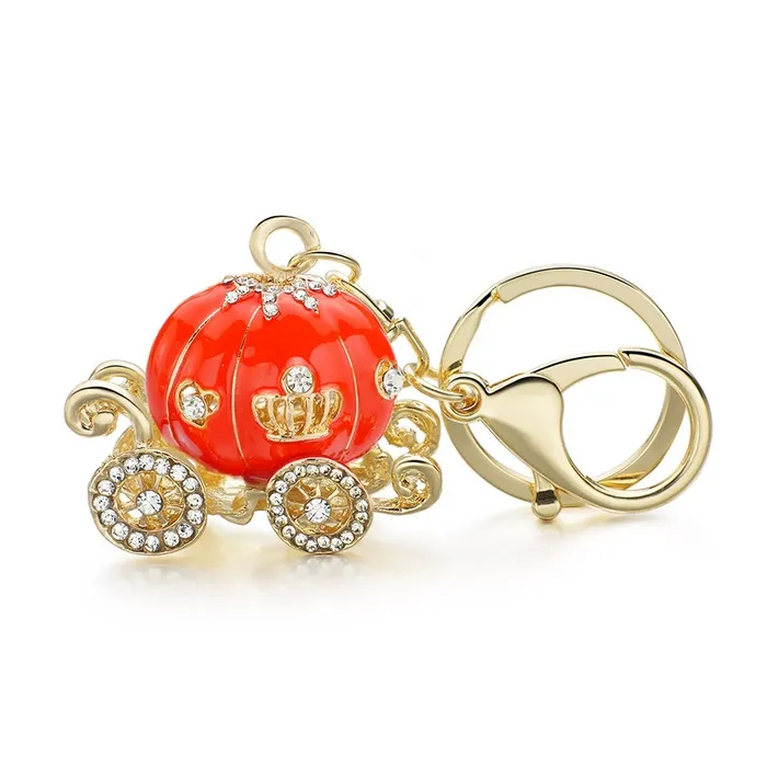 Crystal pumpkin - carriage - keychainKeyrings