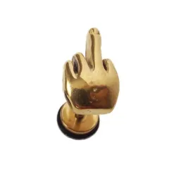 Mittelfinger Ohrring - Edelstahl