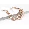 Multilayer Symmetrie Kreis Link Strass Armband
