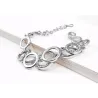 Multilayer Symmetrie Kreis Link Strass Armband