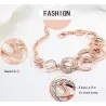 Multilayer Symmetrie Kreis Link Strass Armband
