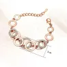 Multilayer Symmetrie Kreis Link Strass Armband