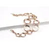 Multilayer Symmetrie Kreis Link Strass Armband