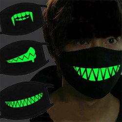 Halloween luminous face mask - horror - cotton - glow in darkMasks