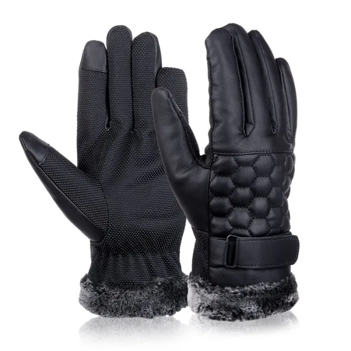 Retro verdicktes Leder - Touchscreen - Anti-Skid Handschuhe