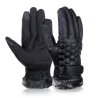 Retro verdicktes Leder - Touchscreen - Anti-Skid Handschuhe