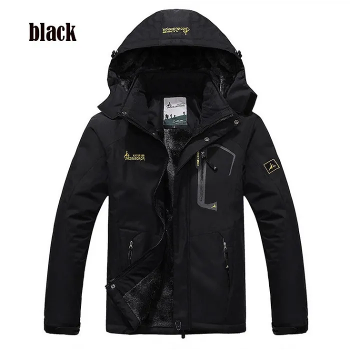 Wasserbeständige Winddichte Dicke Kapuze Winterjacke