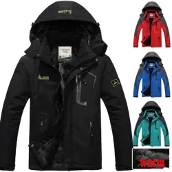 Wasserbeständige Winddichte Dicke Kapuze Winterjacke