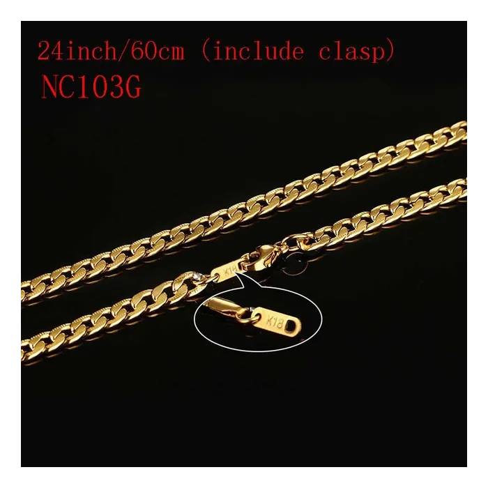 Gold chain necklace 60cmNecklaces