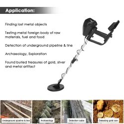 MD-4030 Einstellbarer professioneller Underground Metalldetektor