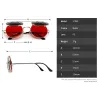 Steampunk Vintage Runde Doppellinsen Sonnenbrille Unisex