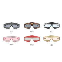 Strass Rahmen - übergroße Sonnenbrille