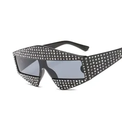 Strass Rahmen - übergroße Sonnenbrille
