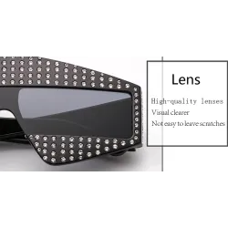 Strass Rahmen - übergroße Sonnenbrille