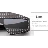 Strass Rahmen - übergroße Sonnenbrille