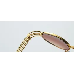 Retro Steampunk Kleine Runde Sonnenbrille Unisex UV400