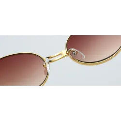 Retro Steampunk Kleine Runde Sonnenbrille Unisex UV400