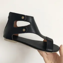 Leder Gladiator Damen Sandalen