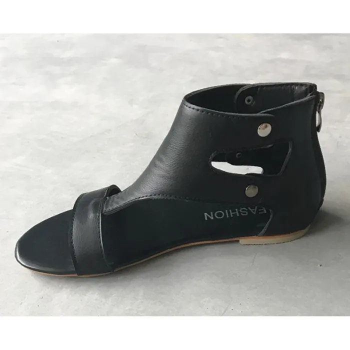 Leder Gladiator Damen Sandalen