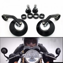 7/8" Round motorcycle rear view Bar-End mirrors setMirrors