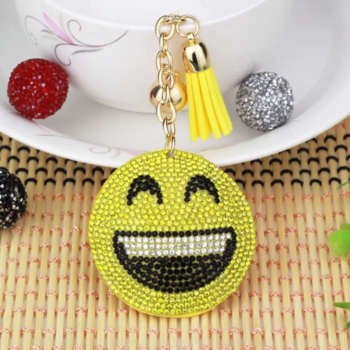Kristall Emoji Ausdruck Schlüsselanhänger Schlüsselanhänger