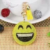 Crystal Emoji Expression Keychain KeyringKeyrings