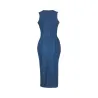 Jeans midi dress - with zipperDresses