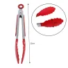 Stainless Steel Silicone Kitchen BBQ - Salad Bread TongBBQ