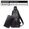 Herren Original Leder Crossbody Tasche