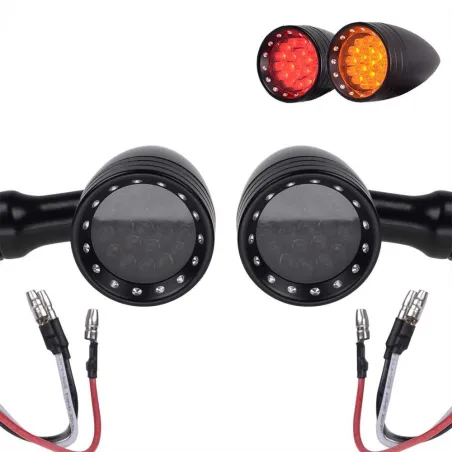 Vintage Motorrad LED-Drehsignalanzeige 10 mm