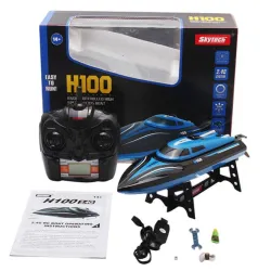 H100 2.4G 4CH Elektro RC Boot mit Wasserkühlsystem LCD-Bildschirm