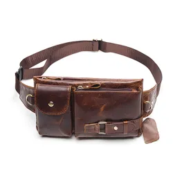 Genuine leather waist belt bagBags