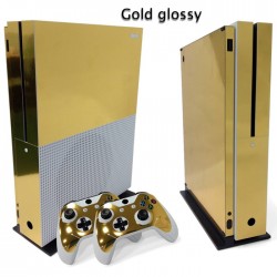Xbox One S Console & Controller - Vinyltattoo - Haut - Aufkleber - Gold
