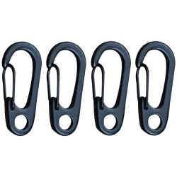 Camping Outdoor Edelstahl Karabiner Schnalle Haken 10 Stk