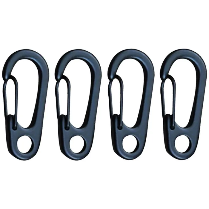 Camping Outdoor Edelstahl Karabiner Schnalle Haken 10 Stk