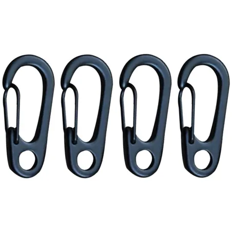 Camping Outdoor Edelstahl Karabiner Schnalle Haken 10 Stk