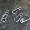 Camping Outdoor Edelstahl Karabiner Schnalle Haken 10 Stk