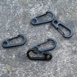 Camping Outdoor Edelstahl Karabiner Schnalle Haken 10 Stk