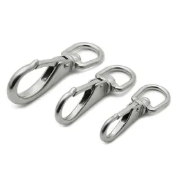 M4 multi-purpose swivel spring hook carabiner stainless steel 2 pcsOutdoor & Camping