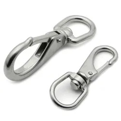 M4 multi-purpose swivel spring hook carabiner stainless steel 2 pcsOutdoor & Camping
