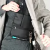 Nylon Anti-Diebstahl versteckt unterarm Schultertasche